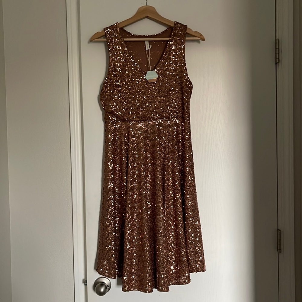 Sequin Maternity Dress